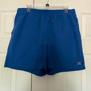 LL Bean Men’s Swim Trunks, Large, Cobalt Blue